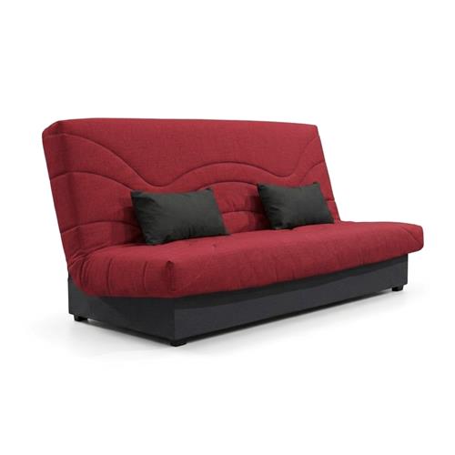 SOFA CAMA TED B/850 ANTRACITA M/402 ROJO
