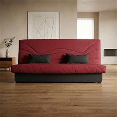 SOFA CAMA TED B/850 ANTRACITA M/402 ROJO
