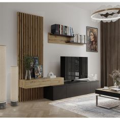 COMPOSICION REBECA PLUS 250M C/OAK-NEGRO/ARTISAN 2