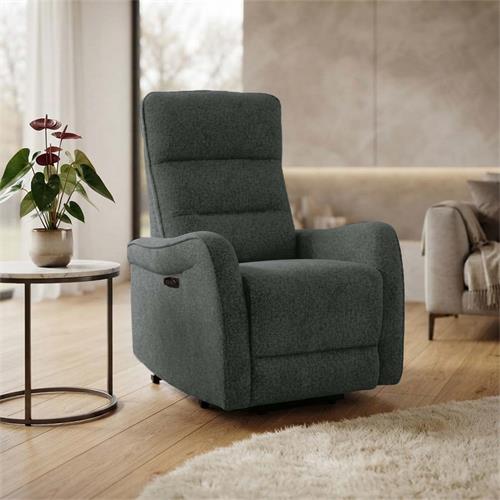 SILLON RELAX ELEC. BALTIMOR TELA ALOE 19 VERDE OSC