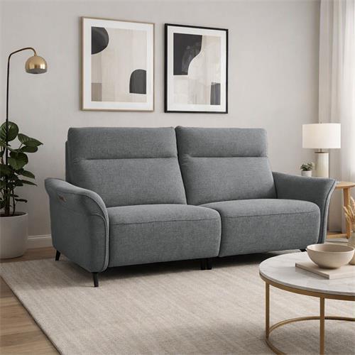SOFÁ 2,5P RELAX ESTEPA TELA ALOE 03 GRIS (A/80)