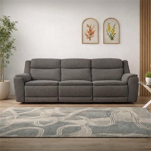 SOFA 3PL. MAXI SIREL TELA GRIS OSCURO 3 RELAX