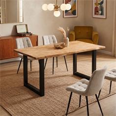 MESA COMEDOR KIEV 160X90 ROBLE P/NEGRA (1388)