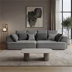 SOFA 4PL. RIAD ELECT. CARRO SUELO TELA MILAN 450