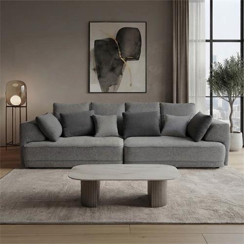SOFA 4PL. RIAD ELECT. CARRO SUELO TELA MILAN 450