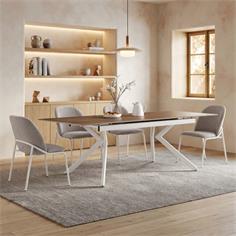 MESA COMEDOR EXT. OLIMPIA T/MADERA P/BLANCA