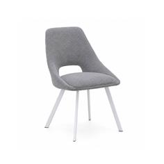 SILLA ELIDE TELA GRIS CLARO P/BLANCA
