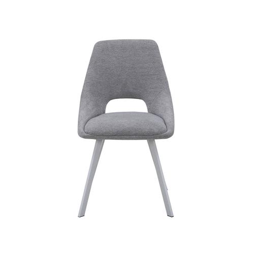 SILLA ELIDE TELA GRIS CLARO P/BLANCA