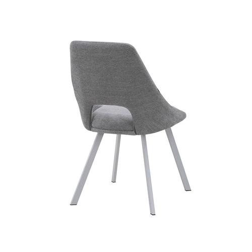 SILLA ELIDE TELA GRIS CLARO P/BLANCA