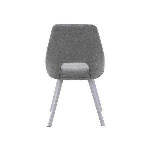 SILLA ELIDE TELA GRIS CLARO P/BLANCA