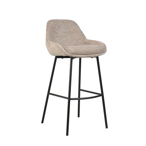 TABURETE CASPER TAPIZADO BEIGE TOSTADO