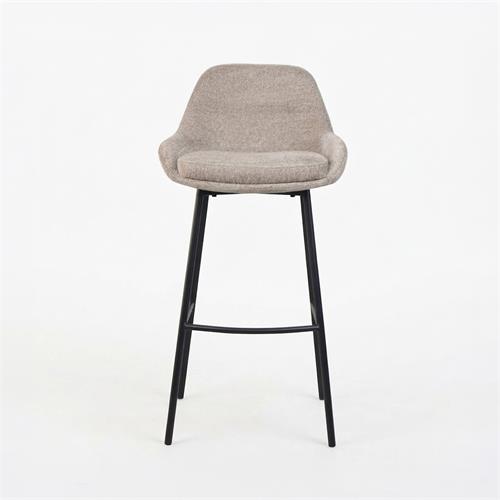 TABURETE CASPER TAPIZADO BEIGE TOSTADO