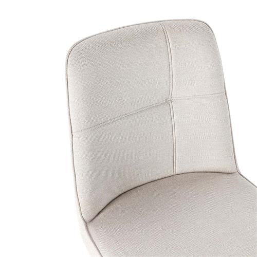 SILLA TIRSA GIRATORIA CREMA/PATA CREMA