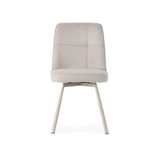 SILLA TIRSA GIRATORIA CREMA/PATA CREMA