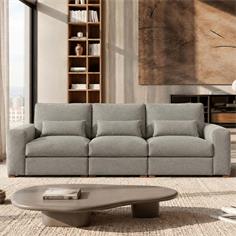 SOFA 3P HADAR TAP. STORM 85 S/1+CABECERILLA 47X25