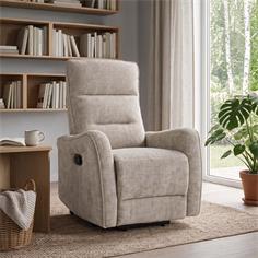 SILLON RELAX MANUAL BALTIMOR TELA ALOE 08 CAFE