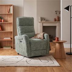SILLON RELAX ELEC. BALTIMOR TELA ALOE 19 VERDE OSC