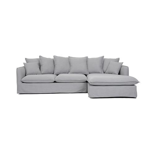 SOFA HOBART  3P+CHAISE DER. T/VENICE SD346-12 GRIS