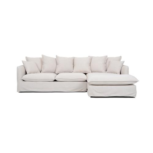 SOFA HOBART 3P+CHAISE DER. T/VENICE SD346-1 BEIGE