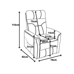 SILLON ARGOS RELAX MANUAL GRIS 2