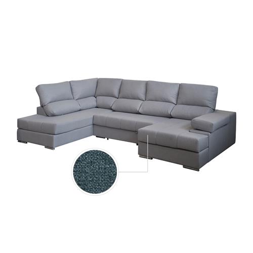 CHAISELONGUE ITALIA IZQ. TAP. ORION 07 AZUL