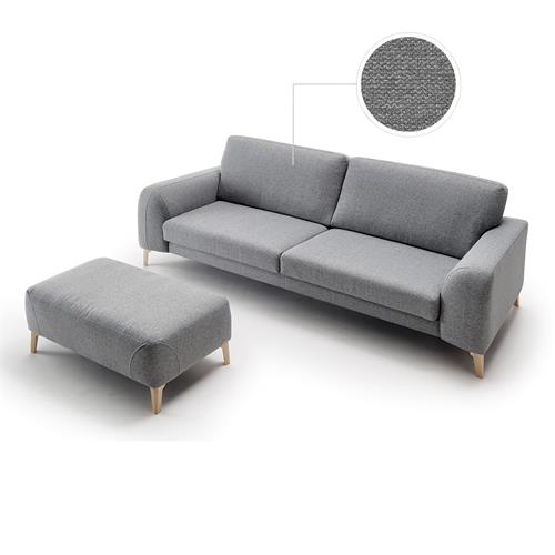 SOFA 4PL. GOLEM TAP. LOFT C/19 GREY