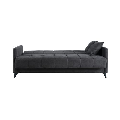 SANTI SOFA CAMA LIBRO TELA BACOS 19 GRIS ANTRACITA
