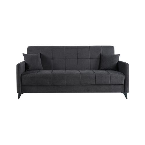 SANTI SOFA CAMA LIBRO TELA BACOS 19 GRIS ANTRACITA